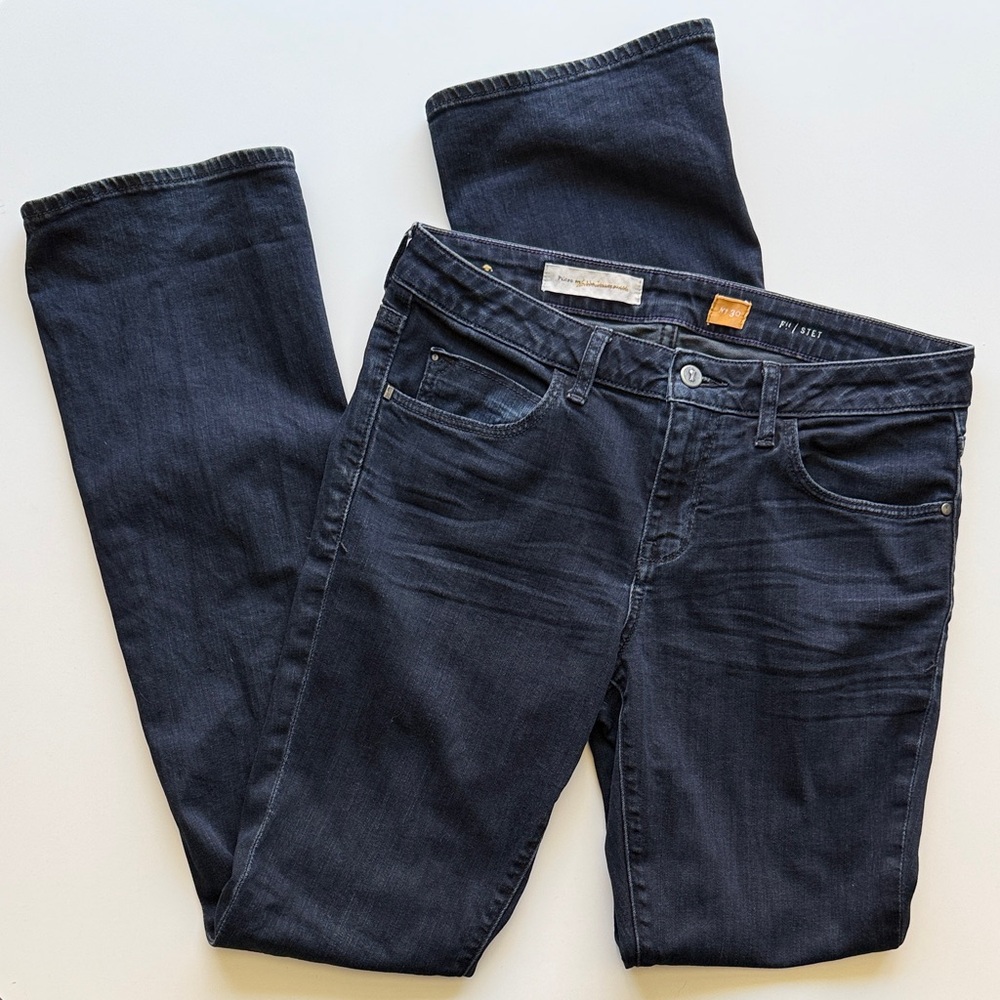 Anthropologie Pilcro and the Letterpress STET skinny bootcut Dark Wash Size 30